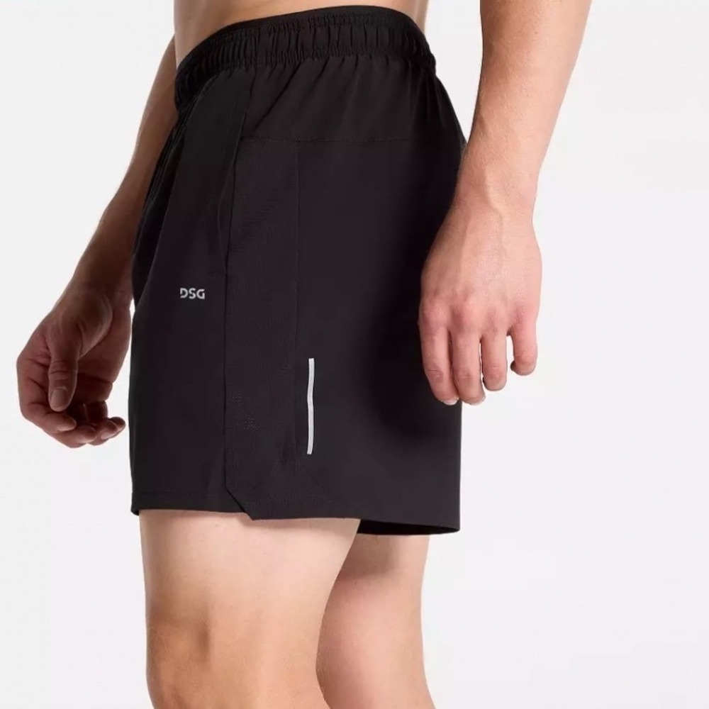 NEW DSG Mens 5 Inch XXL Stride Shorts Black Athletic Running Training Liner UV